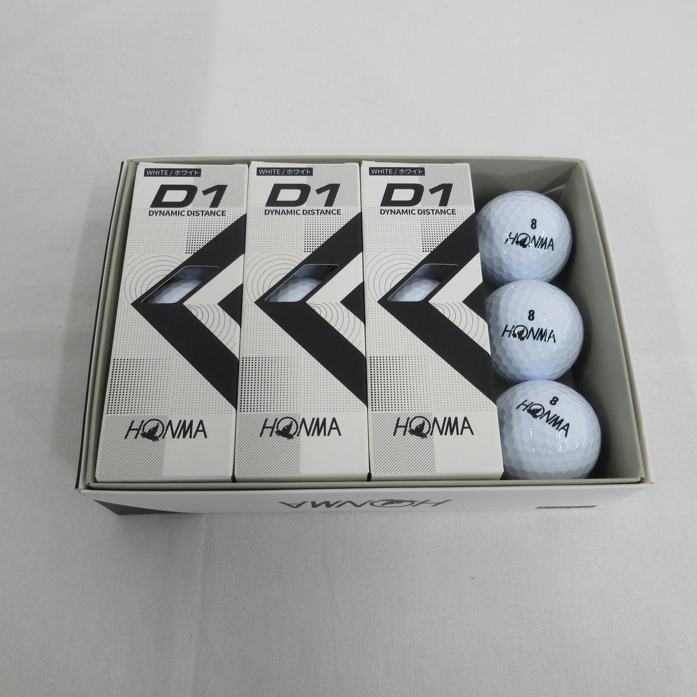 HONMA D1 Ball BT2201 White color High Number 10 dozen