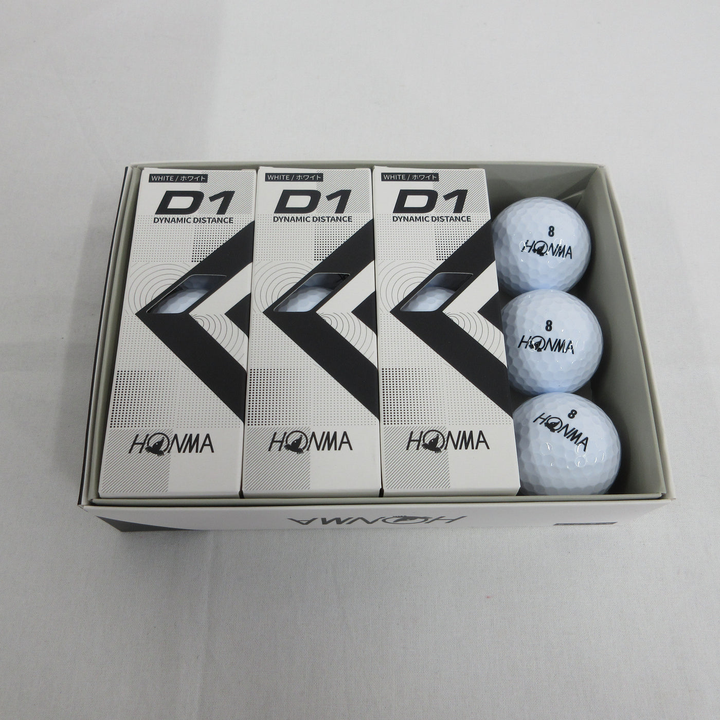 HONMA D1 Ball BT2201 White color High Number 5 dozen: