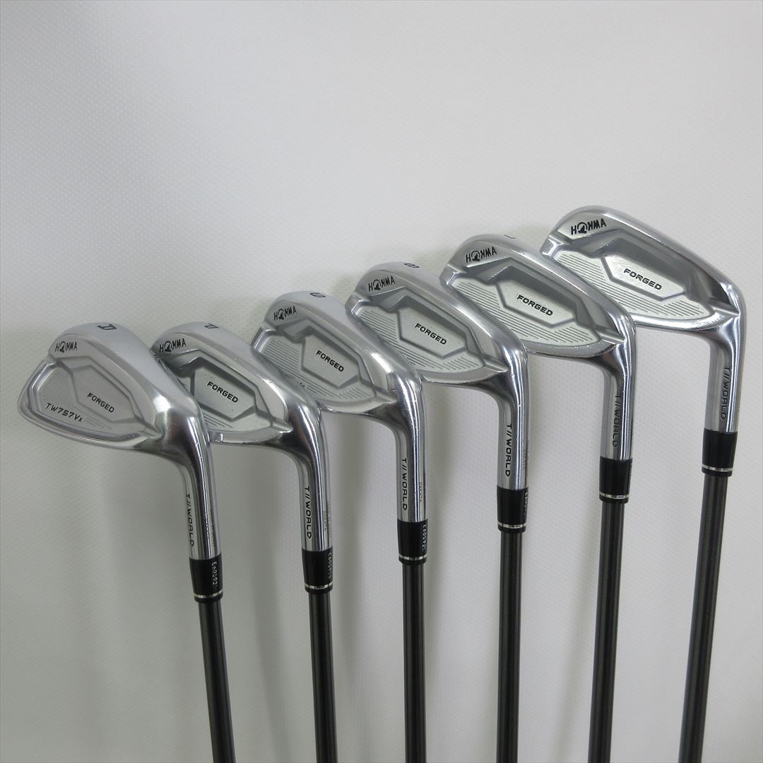 HONMA Iron Set TOUR WORLD TW757Vx Stiff VIZARD IB-WF 100 6 pieces