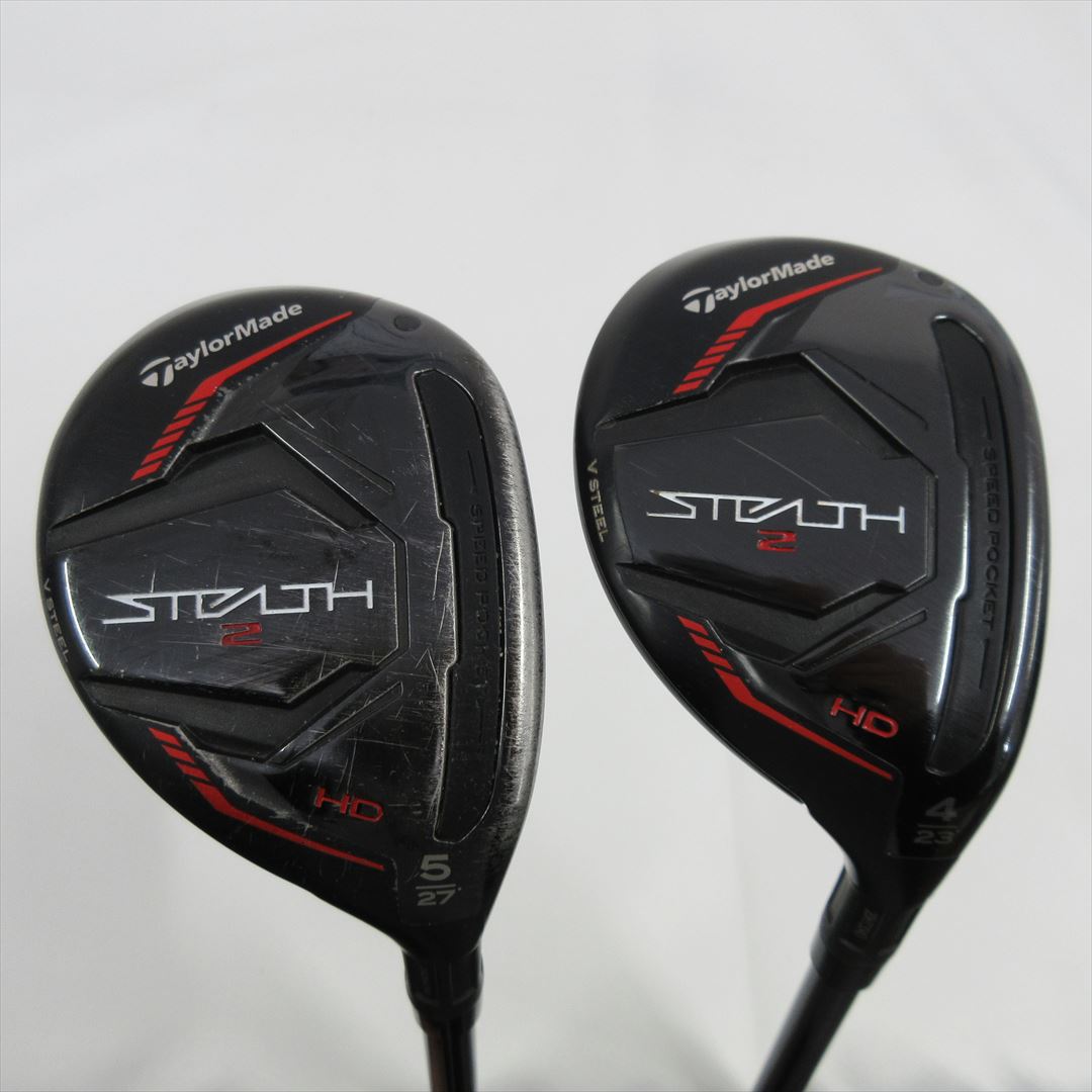 "2-Pack Golf Clubs" TaylorMade Hybrid STEALTH2 HD U4 & U5 Stiff TENSEI RED TM60