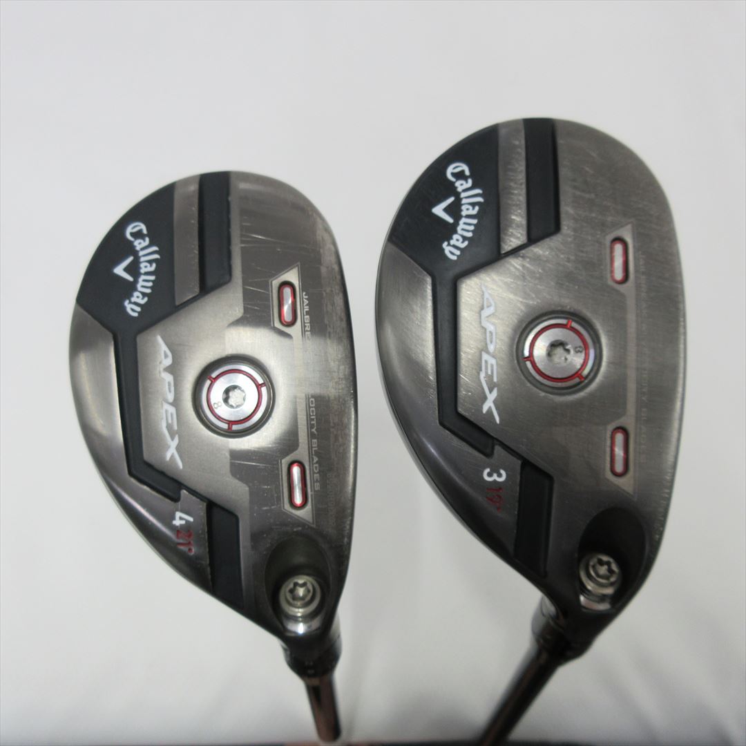 "2-Pack Golf Clubs" Callaway Hybrid APEX(2021) U3 & U4 Stiff Diamana 55 for CW