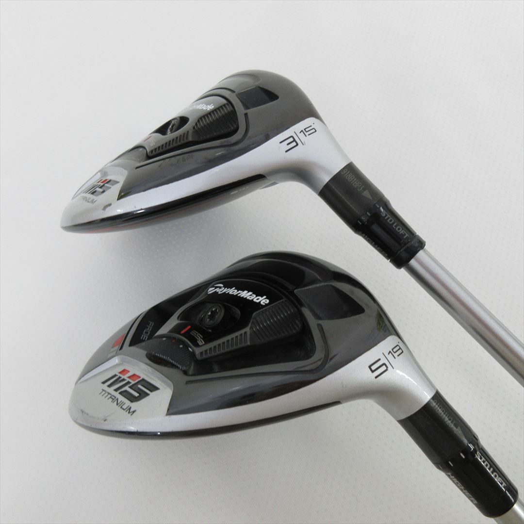 "2-Pack Golf Clubs" TaylorMade Fairway M5 3W & 5W Stiff KUROKAGE TM5