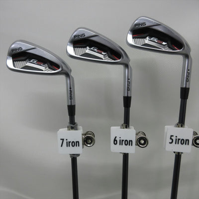 Ping Iron Set G410 Regular ALTA J CB RED 6 pieces Dot Color Black