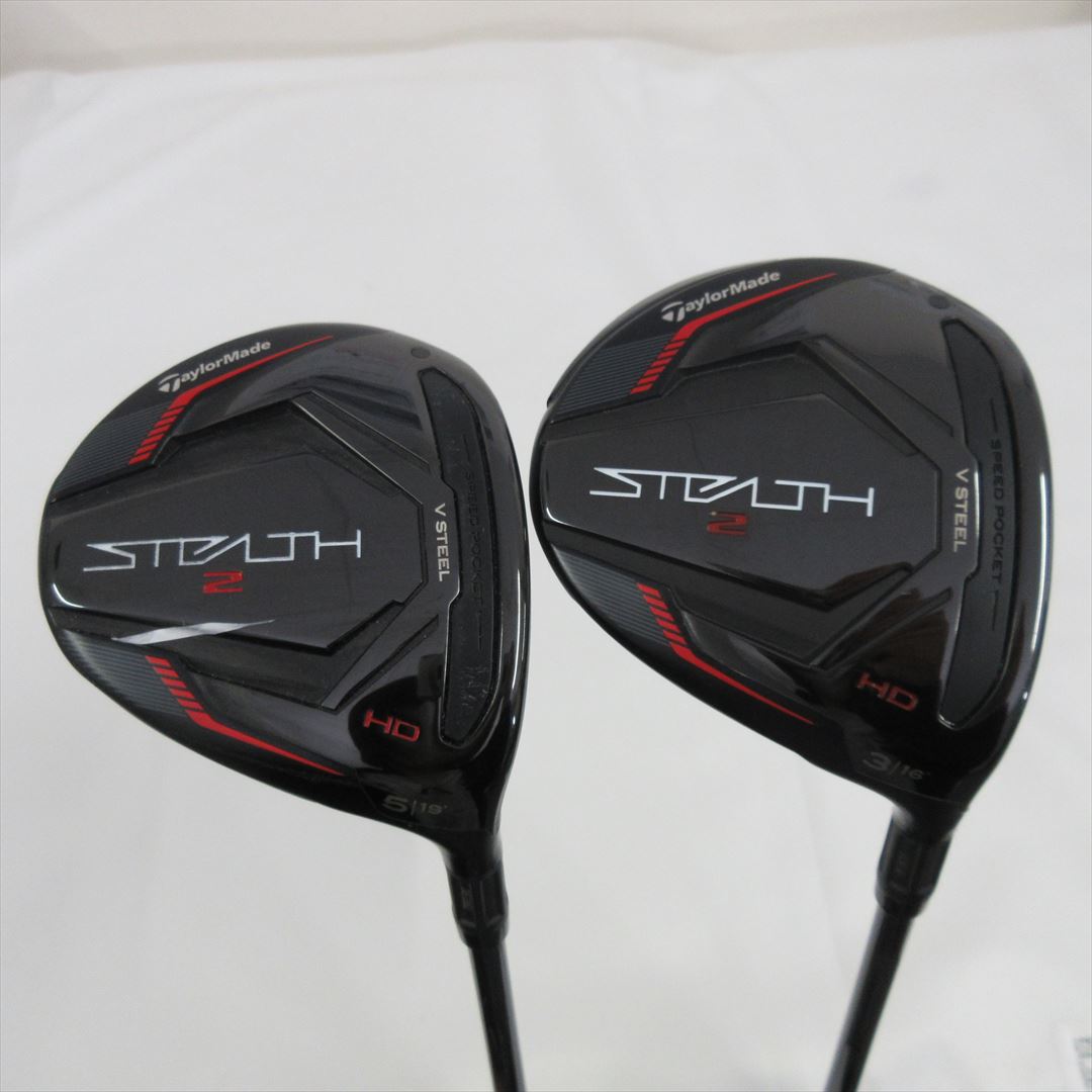 "2-Pack Golf Clubs" TaylorMade Fairway STEALTH2 HD 3W & 5W Stiff TENSEI RED TM50