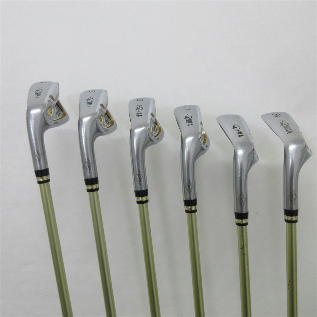 honma iron set left handed beres is 06 regular 2s armrqx 47 6 pieces