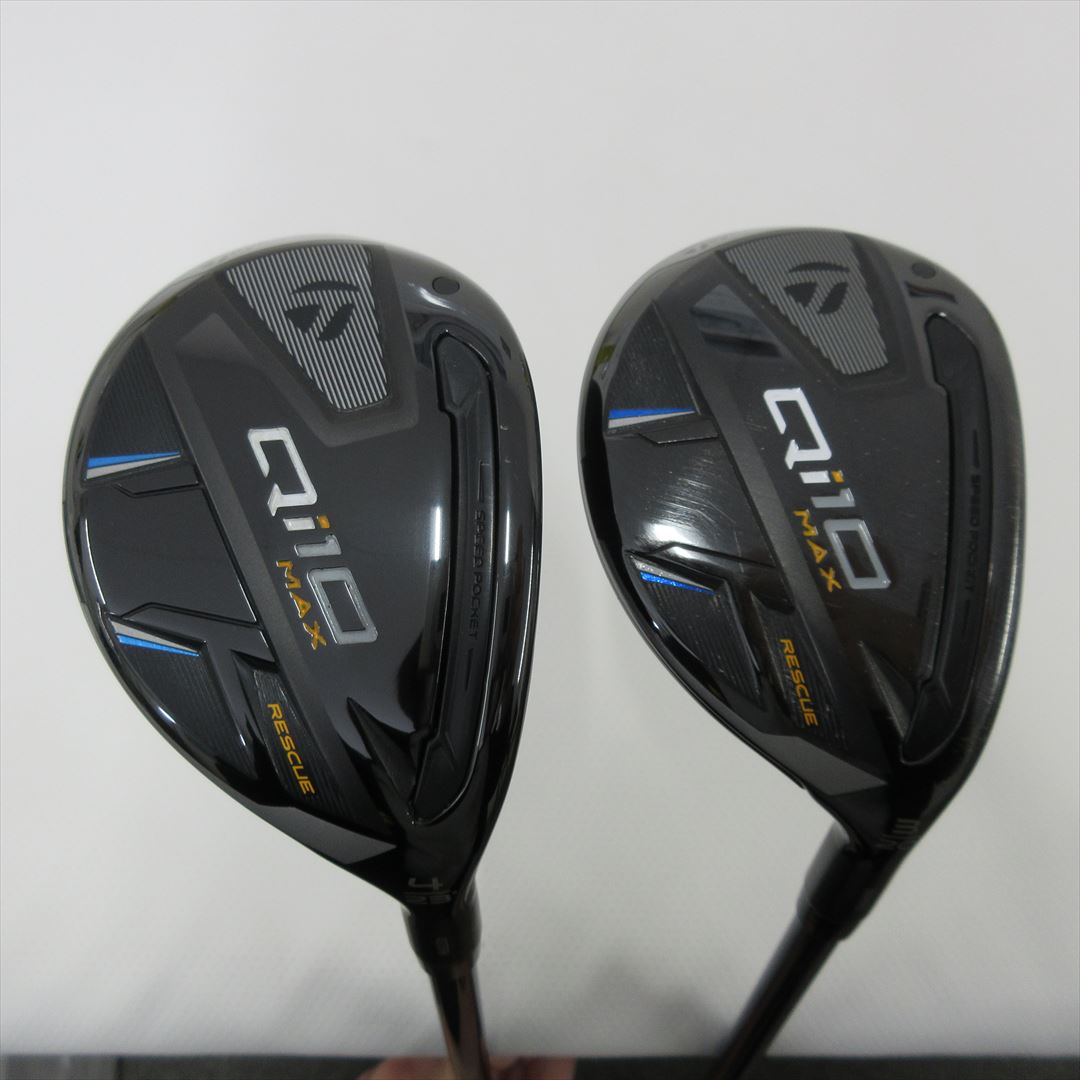 "2-Pack Golf Clubs" TaylorMade Hybrid Qi10 MAX U3&U4 Stiff Diamana BLUE TM60