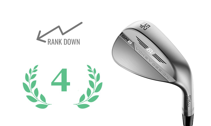 TITLEIST WEDGE COKEY SPIN MILLED SM8 TOUR CHROME
