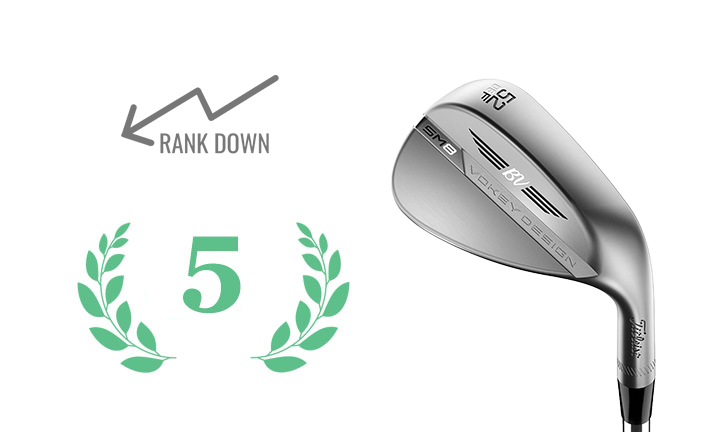 TITLEIST WEDGE VOKEY SPIN MILLED SM8 TOUR CHROME